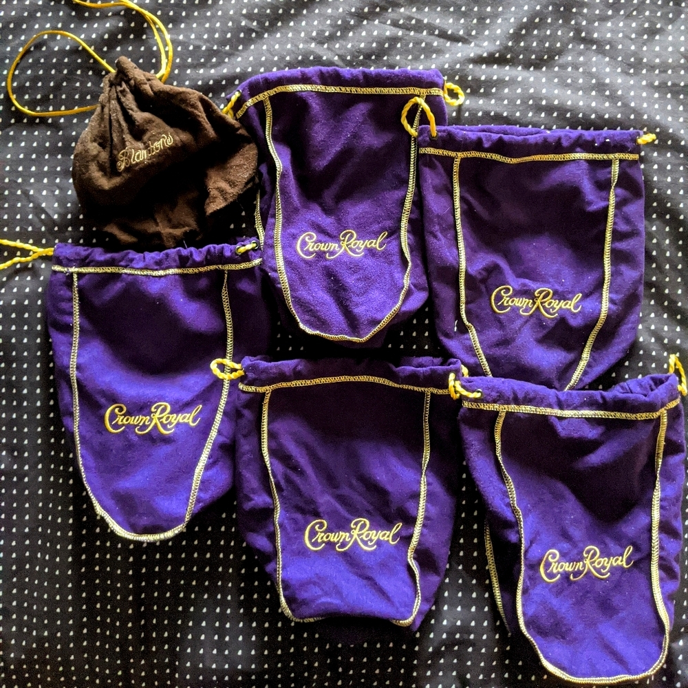 Lot of 12 Crown Royal Bags